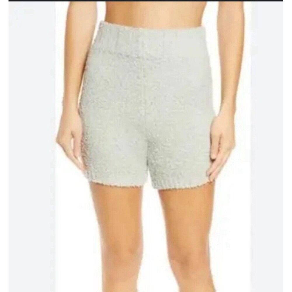 SKIMS fuzzy Knit Cozy Shorts Aquamarine Women’s Size L/XL NWT
